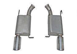 Gibson Performance Exhaust - 2014 Ford Mustang,3.7L, Axle Back Dual Exhaust, Aluminized