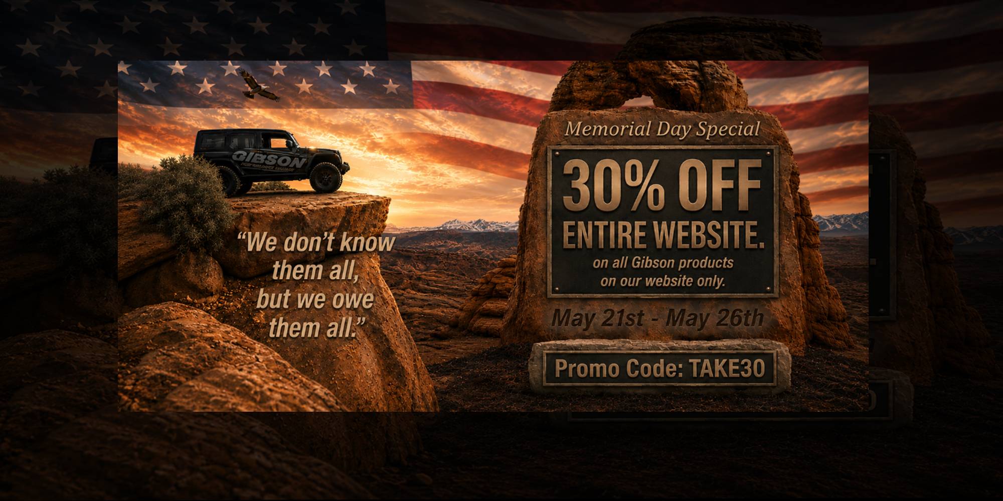 2026 Memorial Day 30% Off