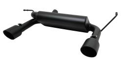 Gibson Performance Exhaust - 12-17 Jeep Wrangler 3.6L, 07-11  Jeep Wrangler 3.8L,  Black Elite Dual Split, Cat-Back Performance Exhaust #17303-B