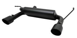 Gibson Performance Exhaust - 12-17 Jeep Wrangler 3.6L, 07-11  Jeep Wrangler 3.8L,  Black Elite Dual Split Exhaust