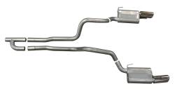 Gibson Performance Exhaust - 05-10 Ford Mustang 4.0L, Dual Aluminized Cat-Back Performance Exhaust #319005