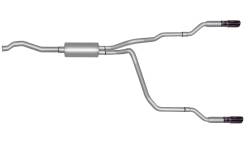 Gibson Performance Exhaust - 98-12Ford Ranger 2.3L-4.0L Pickup, Dual Split, Aluminized Cat-Back Performance Exhaust #9508