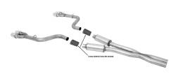 Gibson Performance Exhaust - 17-23 Dodge Challenger RT, Hellcat,  5.7L-6.2L-6.4L, Dual Exhaust, Stainless Cat-Back Performance Exhaust #617010