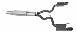 Gibson Performance Exhaust - 15-18 Ford Mustang 3.7L, Dual Exhaust,  Black Ceramic, #619015-B