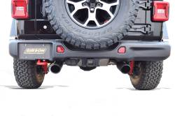 Gibson Performance Exhaust - 18-24 Jeep Wrangler 3.6L ,Black Elite Dual Split Exhaust, Black Ceramic