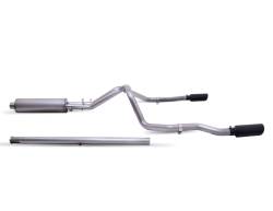 Gibson Performance Exhaust - 19-24 Silverado/Sierra 1500 4.3L-5.3L Pickup ,Black Elite Dual Split Exhaust,  Stainless