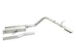 Gibson Performance Exhaust - 20-23 Jeep Gladiator 3.6L, Single Exhaust, Stainless Cat-Back Performance Exhaust #617409