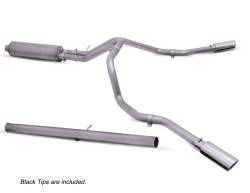 Gibson Performance Exhaust - 20-24 Silverado, Sierra 2500HD/500HD 6.6L ,Black Elite Dual Extreme Exhaust, Stainless