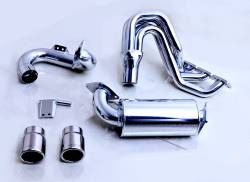 Gibson Performance Exhaust - Gibson Exhaust 2025 - 2026 Kawasaki Teryx H2 4Seater UTV Performance Exhaust System - Chrome Ceramic - 99011