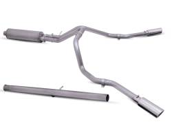 Gibson Performance Exhaust - Gibson Cat- Back Performance Exhaust  2020 - 2026 Silverado & Sierra 2500HD / 3500HD 6.6L Gas  - Dual Extreme Stainless - 65721