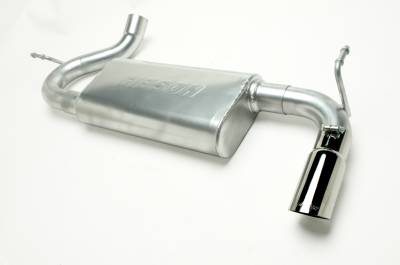 Gibson Performance Exhaust - 12-17 Jeep Wrangler 3.6L, 07-11 Jeep Wrangler 3.8L, Single Exhaust,  Stainless, #617301