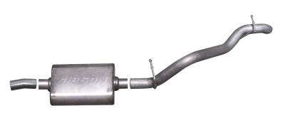 Gibson Performance Exhaust - 97-99 Jeep Wrangler 2.5L-4.0L, Single Exhaust,  Stainless