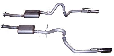 Gibson Performance Exhaust - 99-04 Ford Mustang GT 4.6L, Dual Exhaust,  Stainless, #619003