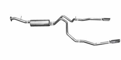 Gibson Performance Exhaust - 02-06 Cadillac Escalade 5.3L, Dual Split Exhaust,  Stainless, #65560