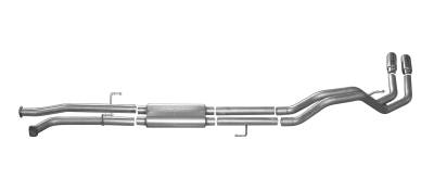 Gibson Performance Exhaust - 07-21 Toytoa Tundra 4.6L-5.7L, Dual Sport Exhaust,  Stainless, #67101