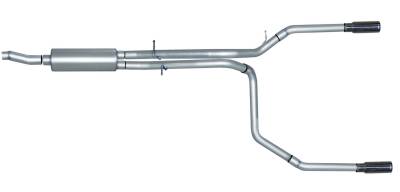 Gibson Performance Exhaust - 98-03 Ford F150 4.2L-4.6L-5.4L,  Dual Split Exhaust,  Stainless, #69504