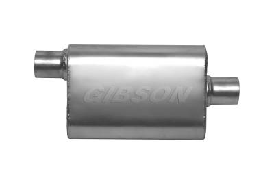 Gibson Performance Exhaust - CFT Superflow Offset/Center Oval Muffler Stainless, #55140S