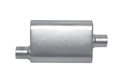 Gibson Performance Exhaust - MWA Offset/Center Oval Muffler, Stainless