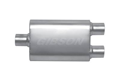 Gibson Performance Exhaust - MWA Center/Dual Oval Muffler Stainless, #BM0109