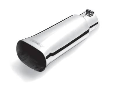 Gibson Performance Exhaust - 4.5in.  Polished Stainless Rectangular Cut Tip., #500533