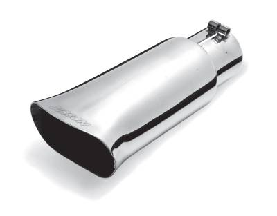 Gibson Performance Exhaust - 4.5in.  Polished Stainless Rectangular Angle cut Tip
