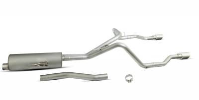 Gibson Performance Exhaust - 20-22 Jeep Gladiator 3.6L, Dual Split Exhaust,  Stainless, #617410