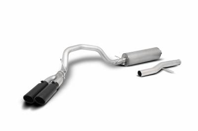 Gibson Performance Exhaust - 21-23 Suburban, Yukon XL 1500 5.3L, Black Elite Dual Sport, Cat-Back Performance Exhaust #65697B