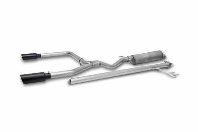 Gibson Performance Exhaust - 17-20 Honda Ridgeline 3.5L, Black Elite Dual Split, Cat-Back Performance Exhaust #614002B