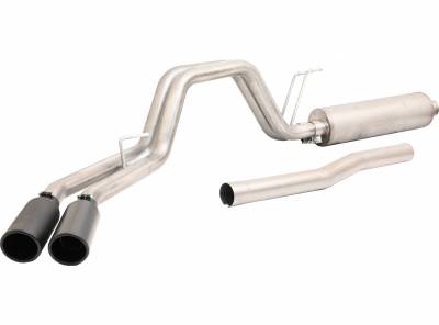 Gibson Performance Exhaust - 20-21 Ford F250/F350 7.3L, Black Elite Dual Sport Exhaust,  Stainless, #69135B