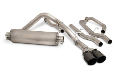 Gibson Performance Exhaust - 22-24 Toyota Tundra 3.5L-T V6, Black Elite Dual Sport, Cat-Back Performance Exhaust #67104B