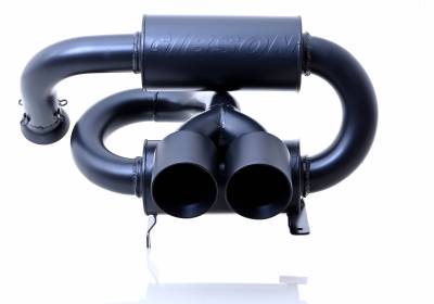 Gibson Performance Exhaust - 2025 Can-Am Maverick R, 4 Seat , Black Ceramic Stainless Steel Dual Tip Exhaust #98061