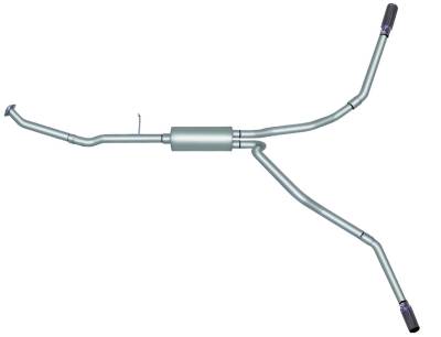 Gibson Performance Exhaust - Dual Extreme, Aluminized Cat-Back Performance Exhaust #5003