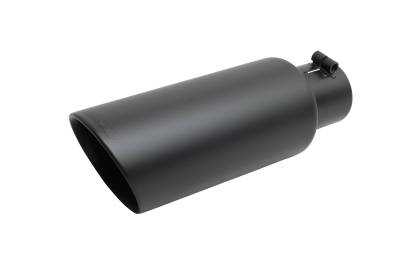 Gibson Performance Exhaust - Black Ceramic Double Walled Angle Exhaust Tip #500428-B