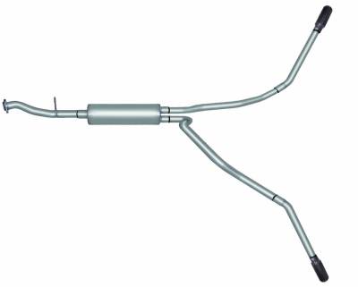 Gibson Performance Exhaust - Dual Extreme, Aluminized Cat-Back Performance Exhaust #5005