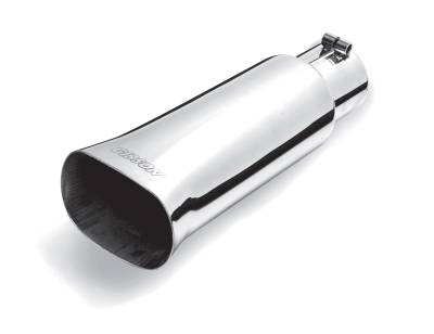Gibson Performance Exhaust - 4.5in.  Polished Stainless Rectangular Cut Tip #500533