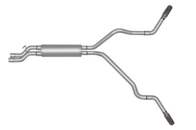 Gibson Performance Exhaust - Dual Extreme, Aluminized Cat-Back Performance Exhaust #5009