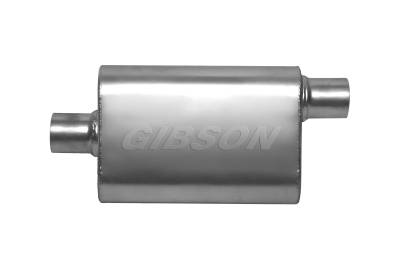Gibson Performance Exhaust - CFT Superflow 3.0" Center/3.0" Offset 13" Oval Muffler, Stainless #55123S