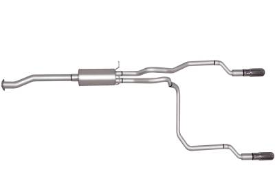 Gibson Performance Exhaust - 96-97 S10/Sonoma 2.2L, Dual Split, Aluminized Cat-Back Performance Exhaust #5533