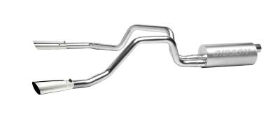 Gibson Performance Exhaust - 98-03 S10/ Sonoma 2.2L, Dual Split, Aluminized Cat-Back Performance Exhaust #5541