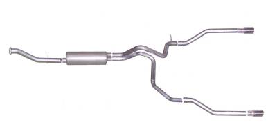 Gibson Performance Exhaust - 00-06 Suburban 4.8L-5.3L, Dual Split, Aluminized Cat-Back Performance Exhaust #5561