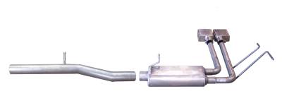 Gibson Performance Exhaust - 14-18 Silverado/ Sierra 1500 5.3L Pickup, Super Truck, Aluminized Cat-Back Performance Exhaust #5659