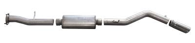 Gibson Performance Exhaust - 09 Hummer H2 6.2L, Single Stainless Cat-Back Performance Exhaust #612501