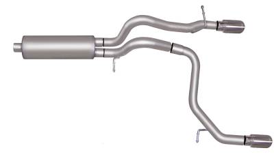 Gibson Performance Exhaust - 08-10 Hummer H3 5.3L, Dual Split, Stainless Cat-Back Performance Exhaust #612701