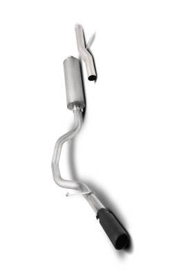 Gibson Performance Exhaust - 21-22 Tahoe, Yukon 5.3L, Black Elite Single Cat-Back Performance Exhaust #615638B