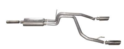 Gibson Performance Exhaust - Dual Split, Stainless Cat-Back Performance Exhaust #616005