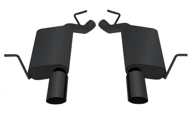Gibson Performance Exhaust - 2011-2024  Dodge Durango, Dual Black Elite Stainless Axle-Back Performance Exhaust #616006B