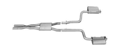Gibson Performance Exhaust - 11-15 Dodge Challenger 3.6L, Dual Stainless Cat-Back Performance Exhaust #617007