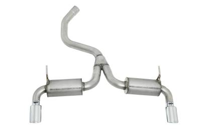Gibson Performance Exhaust - 14-22 Jeep Cherokee 3.2L ,Black Elite Axle Dual Stainless  Axle-Back Performance Exhaust #617208B