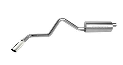 Gibson Performance Exhaust - 93-98 Toyota T100 Pickup 3.4L, Single Stainless Cat-Back Performance Exhaust #618806