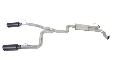 Gibson Performance Exhaust - 2017 Toyota Land Cruiser 5.7L, Black Elite Dual Split, Cat-Back Performance Exhaust #618818B
